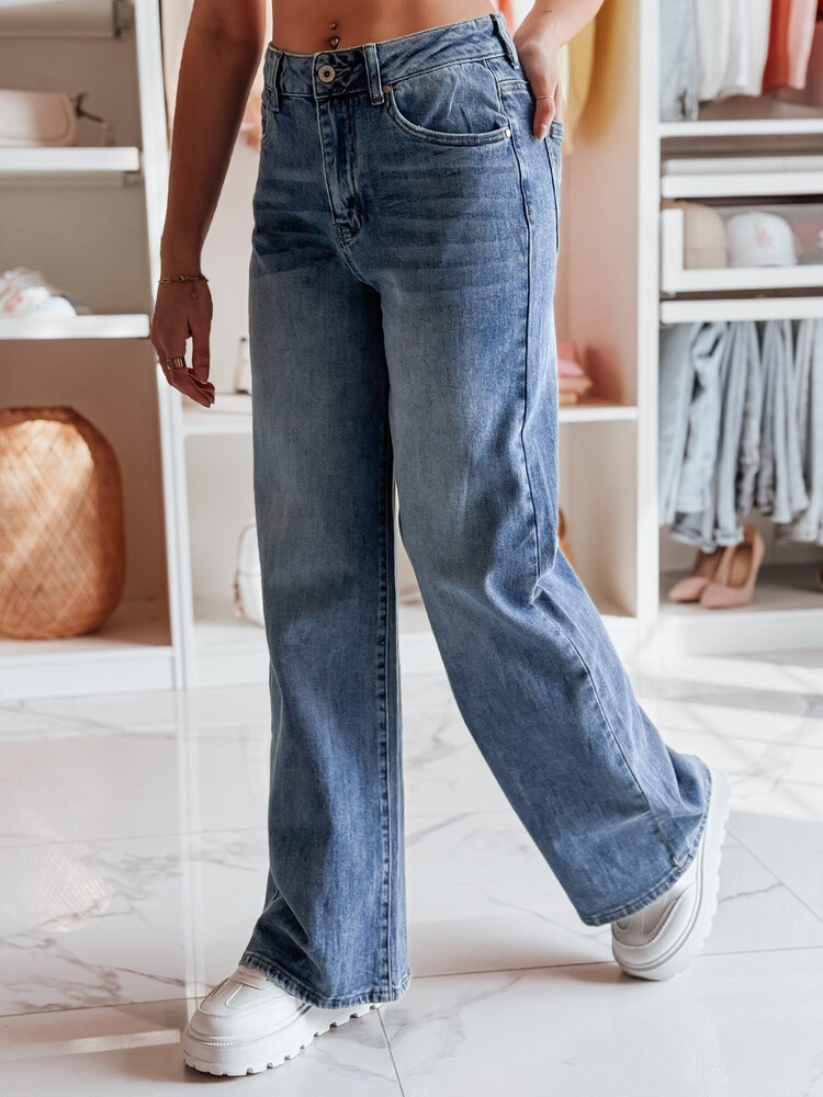 Spodnie damskie jeansowe baggy BAGTRENDY niebieskie Dstreet