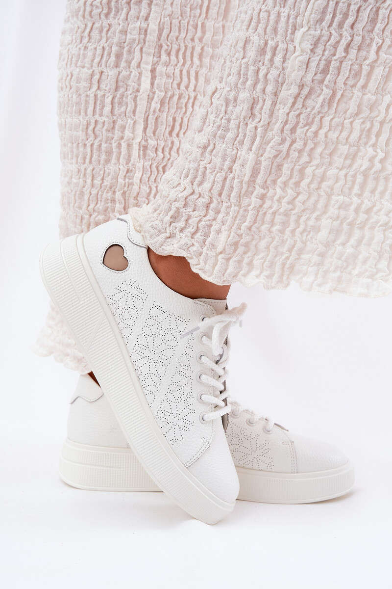 Dámské Kožené Tenisky Na Platformě Vinceza