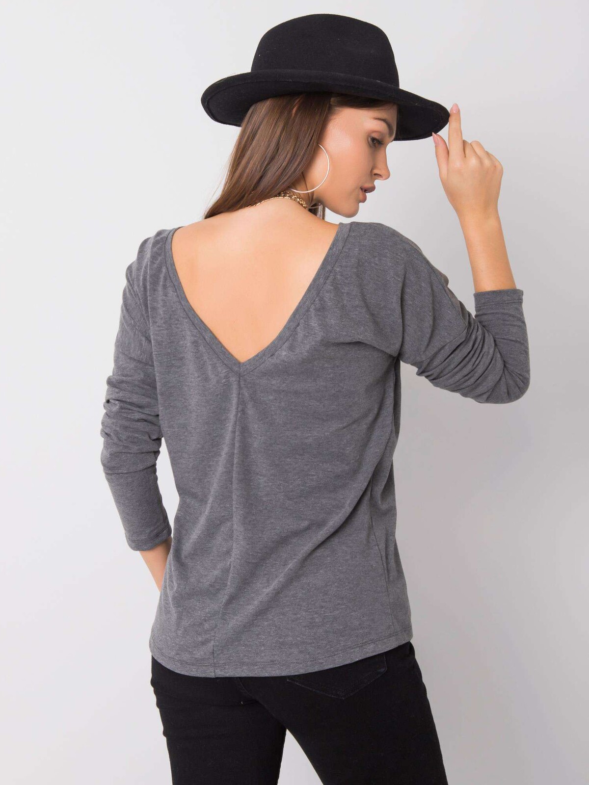 Blouse-RV-BZ-5890.10-dark gray