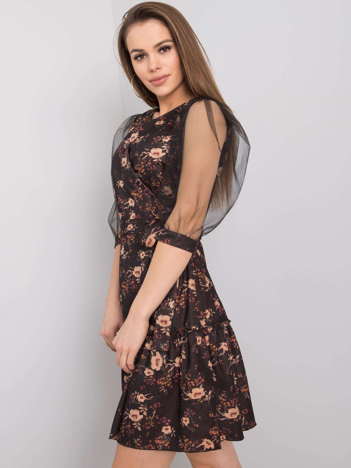 Dress-LK-SK-508378.31P-black-beige