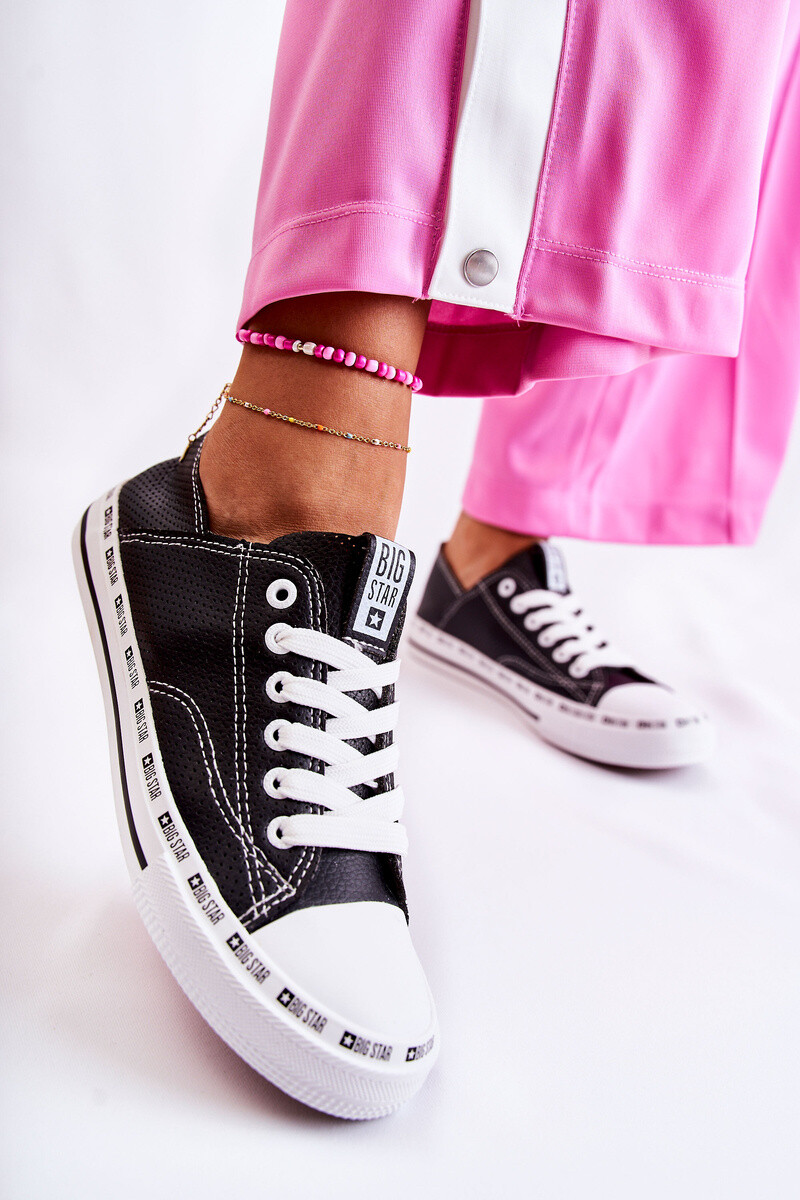 BIG STAR SHOES Dámské Tenisky Big Star perforované černé