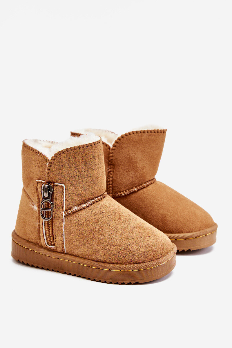 Boto Dětské nazouvací zateplené sněhule Camel Catellie