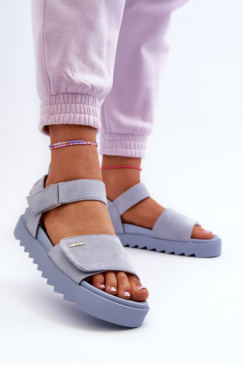 BIG STAR SHOES Dámské Semišové Sandály Na Platformě Big Star