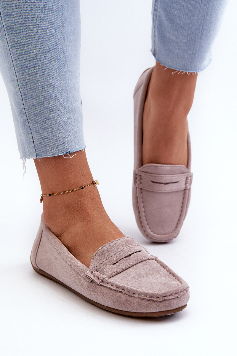 Boto Dámské semišové mokasíny fialové Lenvie