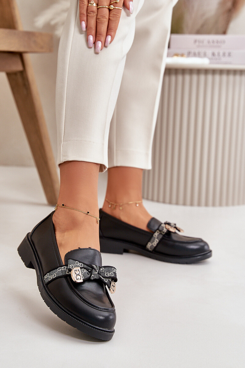 S. BARSKI Dámské Mokasíny S Mašlí S.Barski