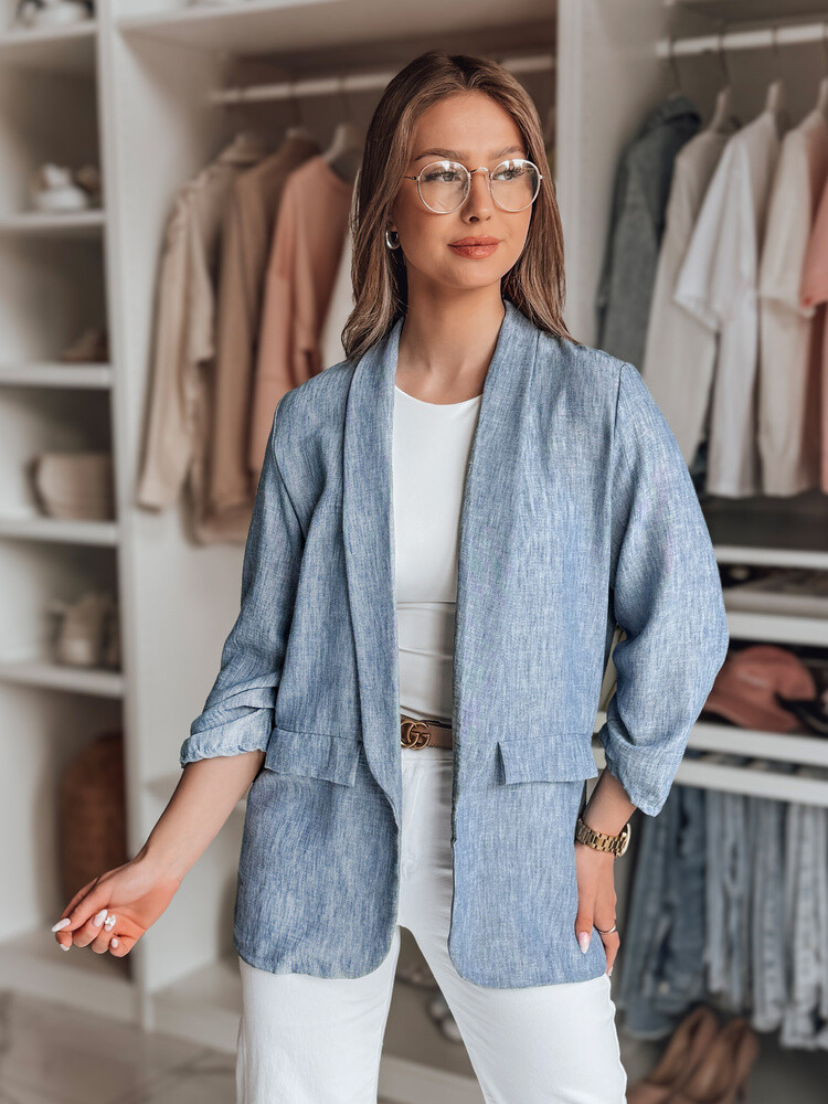 Marynarka damska oversize SOFT LOVE granatowa Dstreet