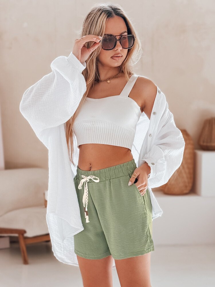 Spodenki damskie NOT TOMORROW zielone Dstreet