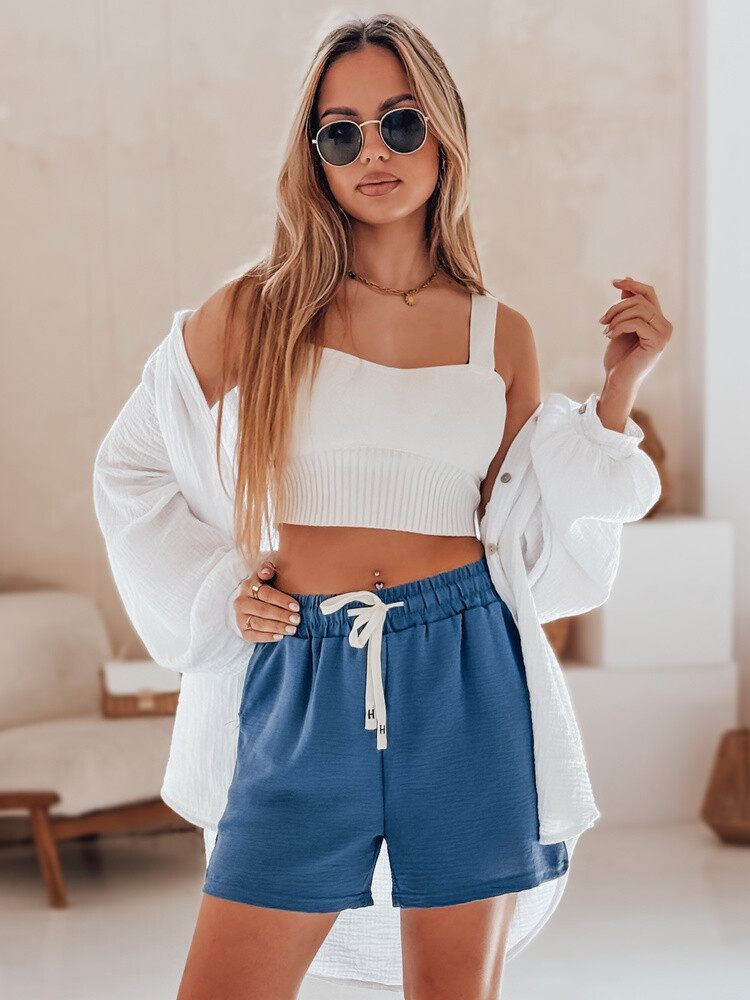 Spodenki damskie HOT VIBE niebieskie Dstreet