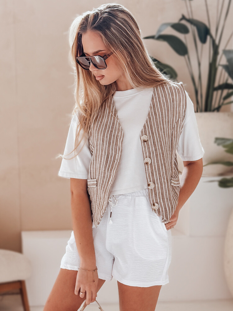 Spodenki damskie NOT TOMORROW białe Dstreet