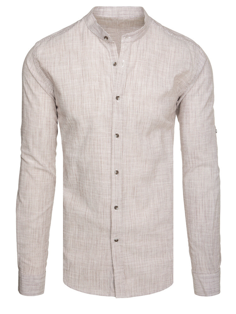 Koszula męska brązowa Dstreet