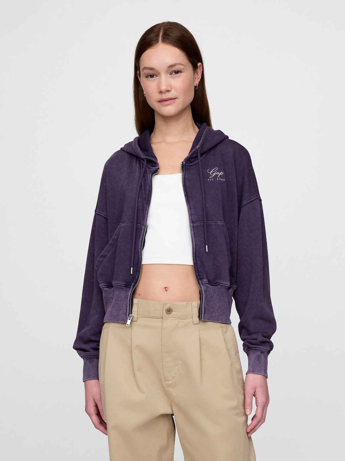 GAP Oversize mikina s logem VintageSoft Americana - Dámské