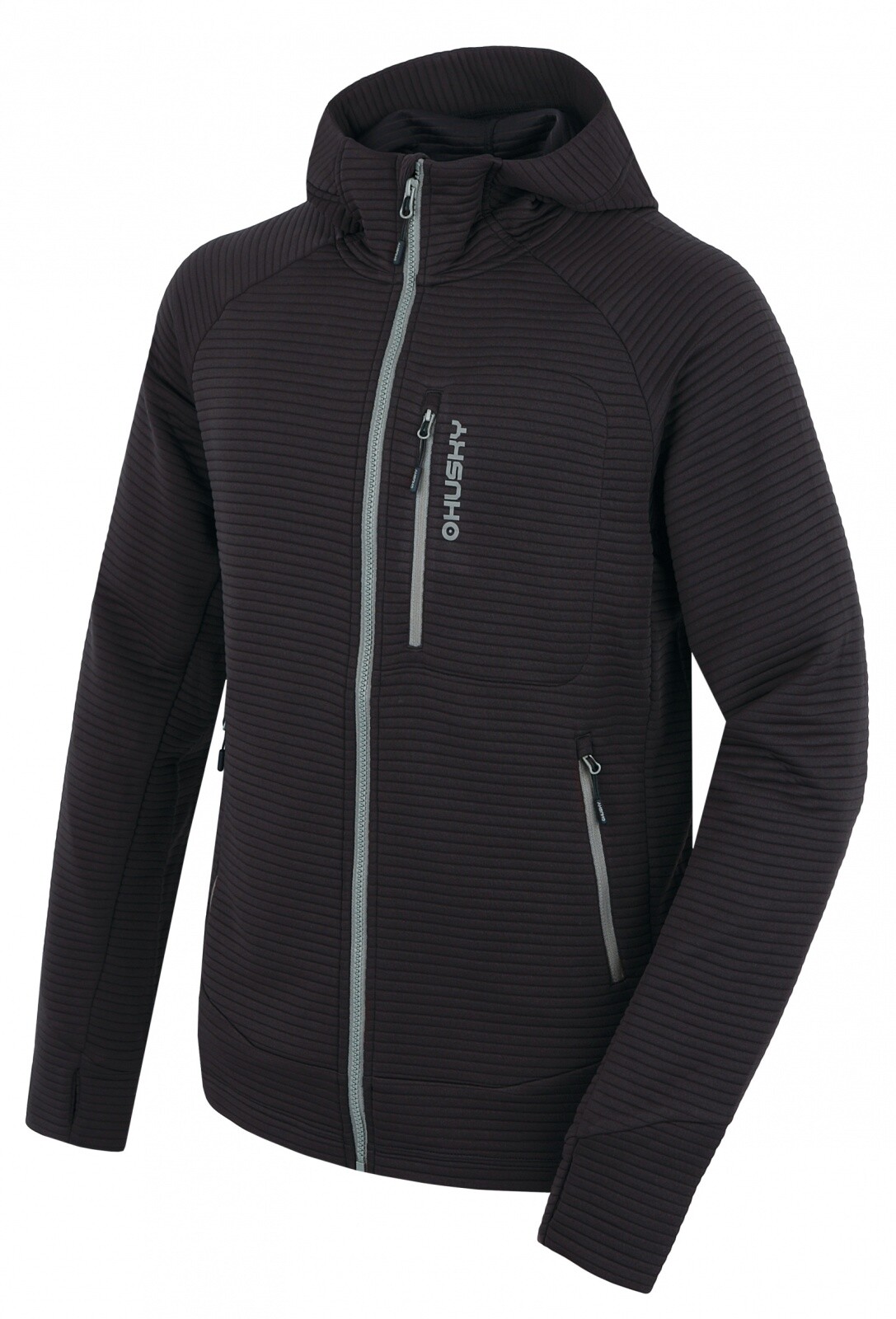 Husky Anara M XL, black Pánská mikina s kapucí