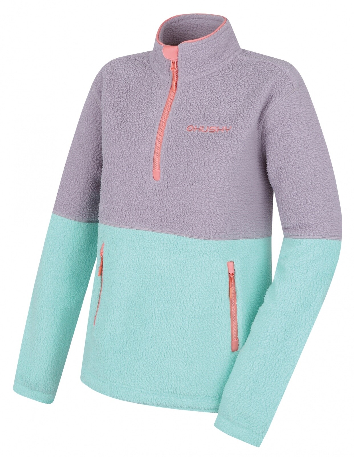 Husky Addy L M, purple/mint Dámská fleecová mikina