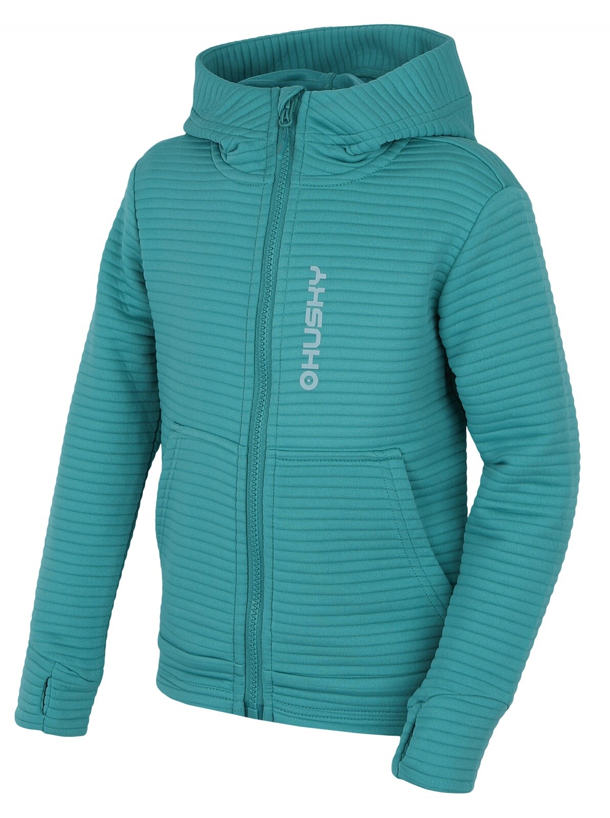 Husky Anara K 128, green Dětská mikina s kapucí