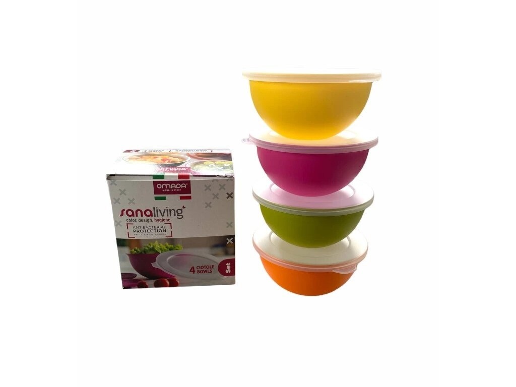 Omada Sanaliving Bowls Set 4x 0,5L mix barev Sada misek