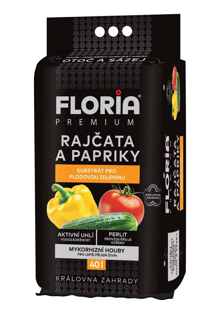 AGRO CS FLORIA PREMIUM Substrát pro rajčata a papriky 