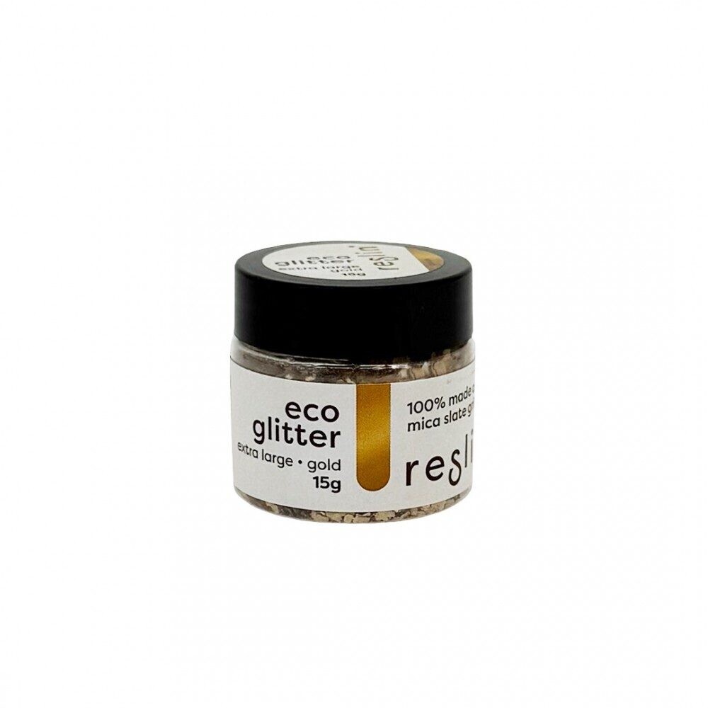 Reslin® Reslin eco glitry do ekologické pryskyřice 15 g vel. XL v barvě zlata - 1 ks
