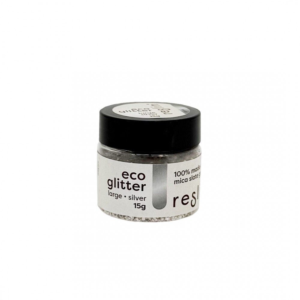 Reslin® Reslin eco glitry do ekologické pryskyřice 15 g vel. L v barvě stříbra - 1 ks