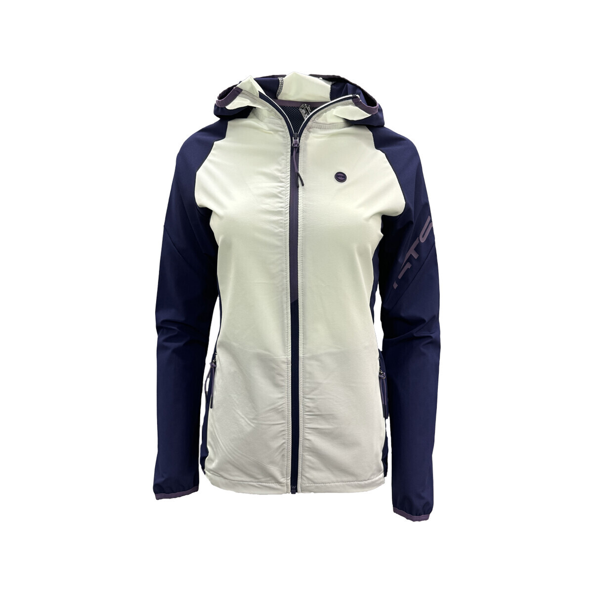 Dámská lehká bunda gts 403251 bílá/fialová 34