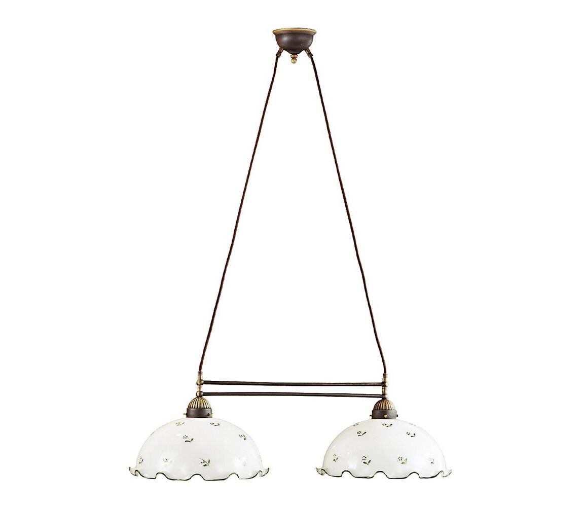 Kolarz Kolarz 731.82.26 - Lustr na lanku NONNA 2xE27/75W/230V zelená