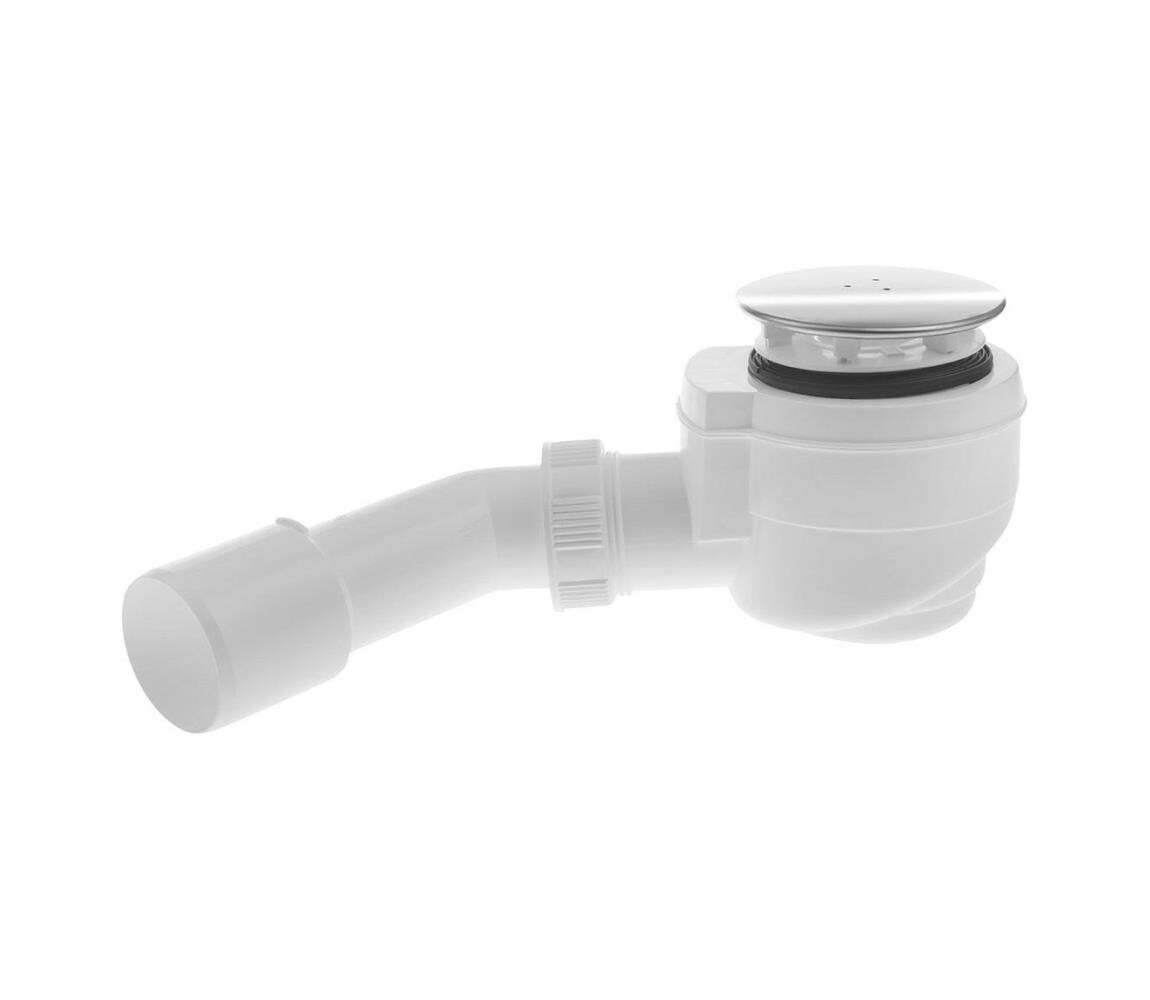 Bruckner Bruckner - Vaničkový sifon DN40/50 bílá/leštěný nerez