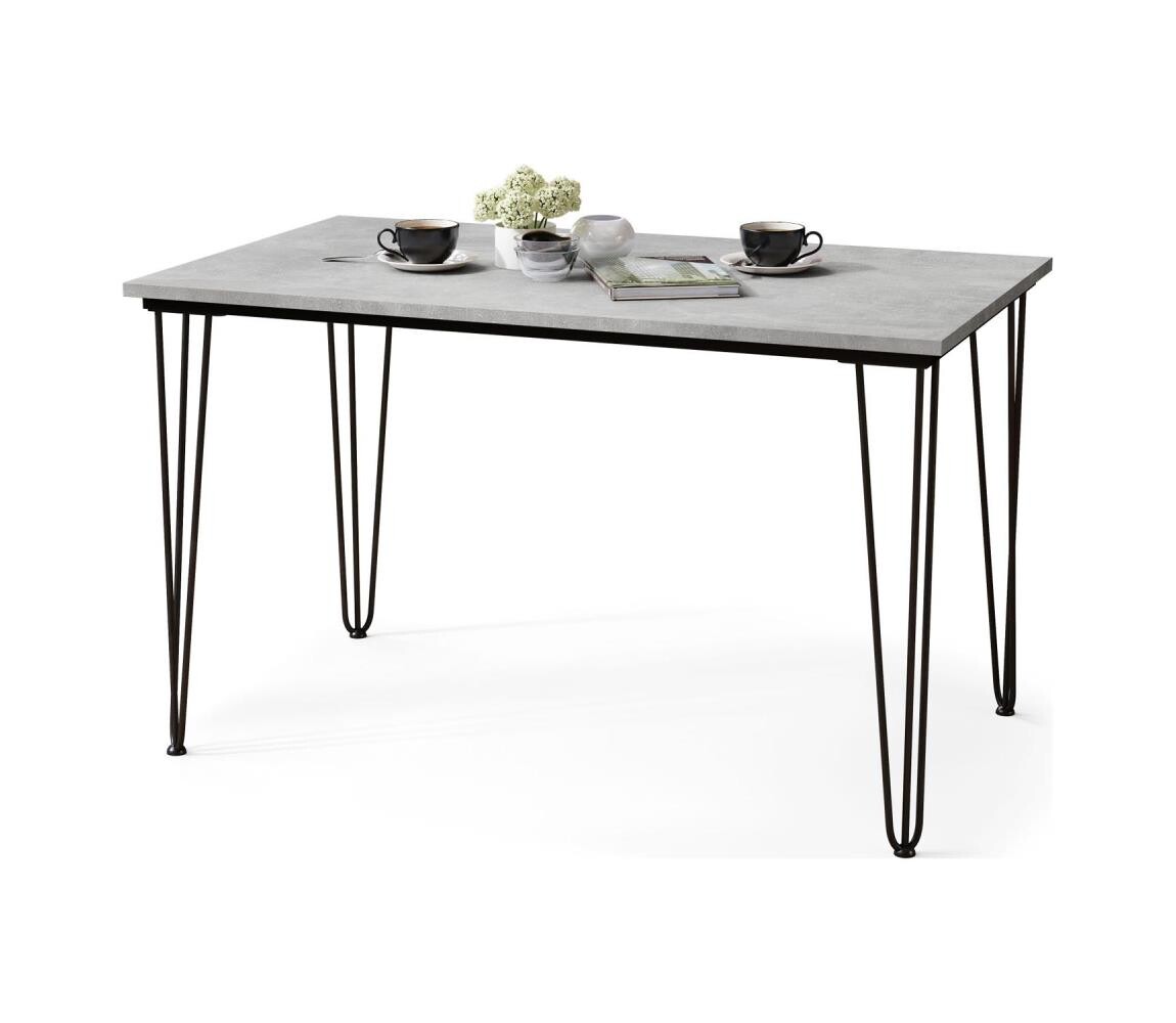 Mazzoni Jídelní stůl HALIJA šedá beton