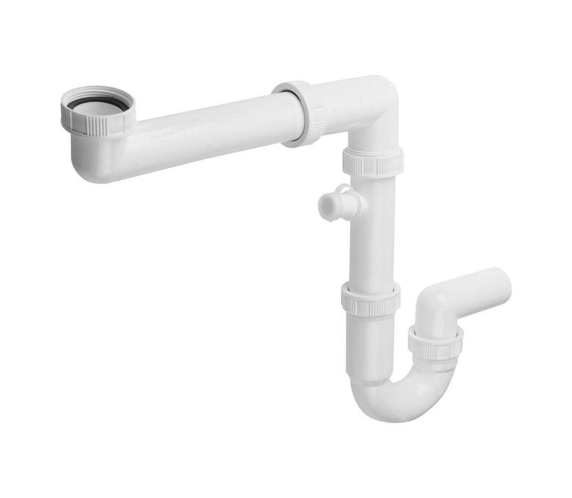 Bruckner Bruckner - Dřezový sifon s odbočkou DN40 bílá