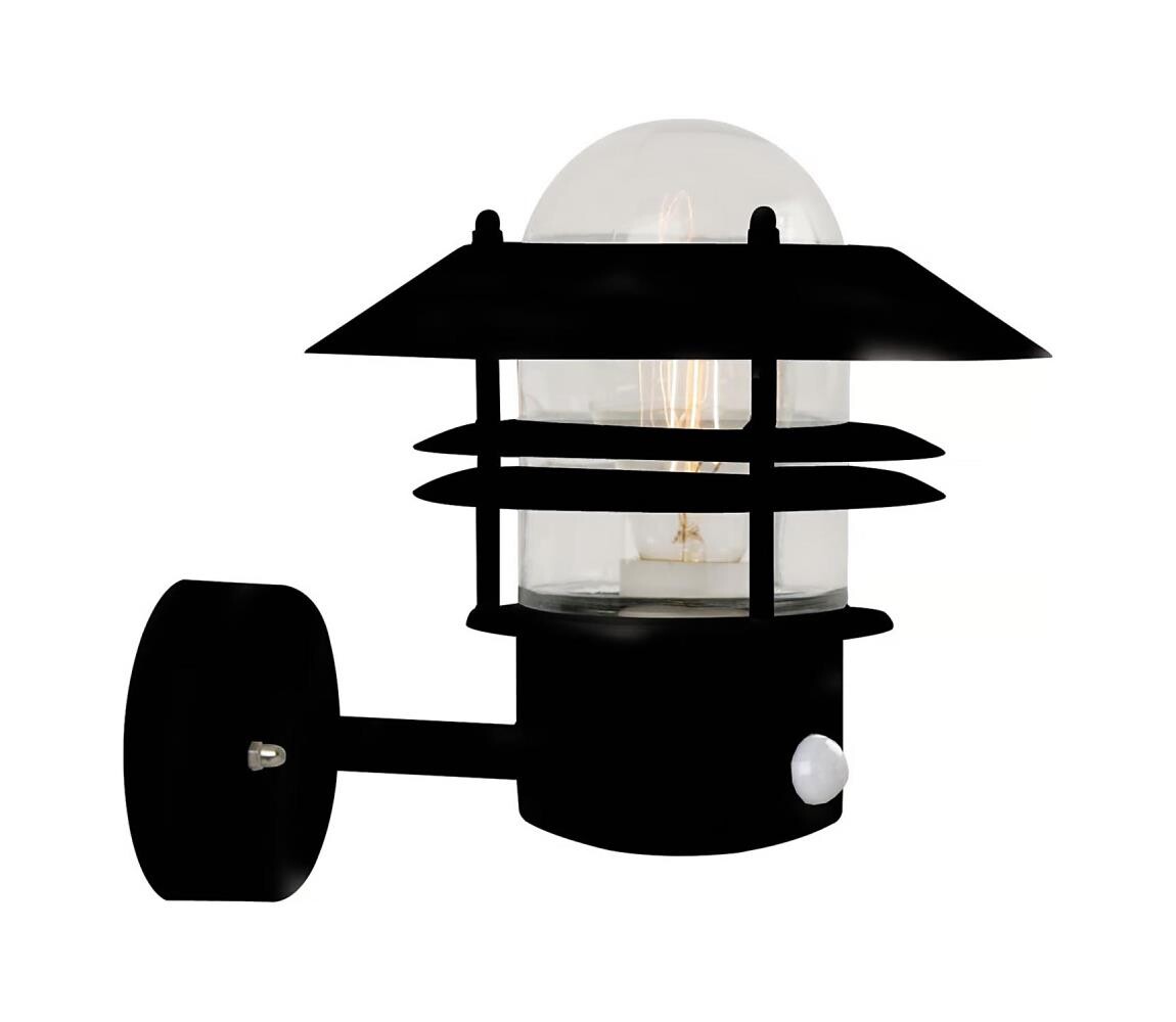 Nordlux Nordlux - Venkovní nástěnné svítidlo se senzorem BLOKHUS 1xE27/60W/230V IP54