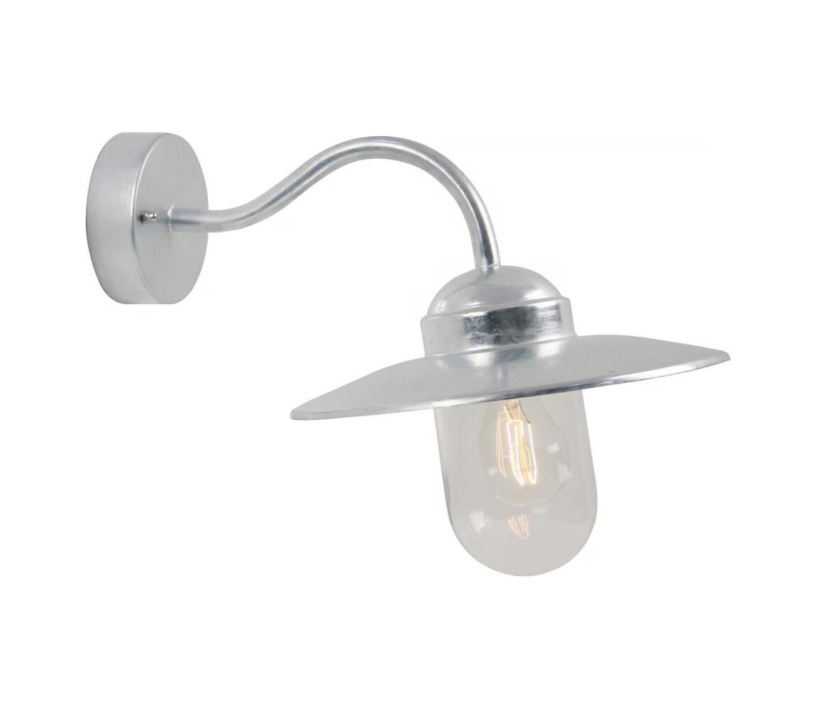 Nordlux Nordlux - Venkovní nástěnní svítidlo LUXEMBOURG 1xE27/60W/230V IP54 stříbrná
