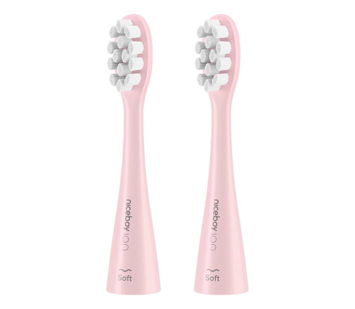 Niceboy Niceboy-SADA 2x Náhradní hlavice Soft pro kartáček ION  a Smart růžová