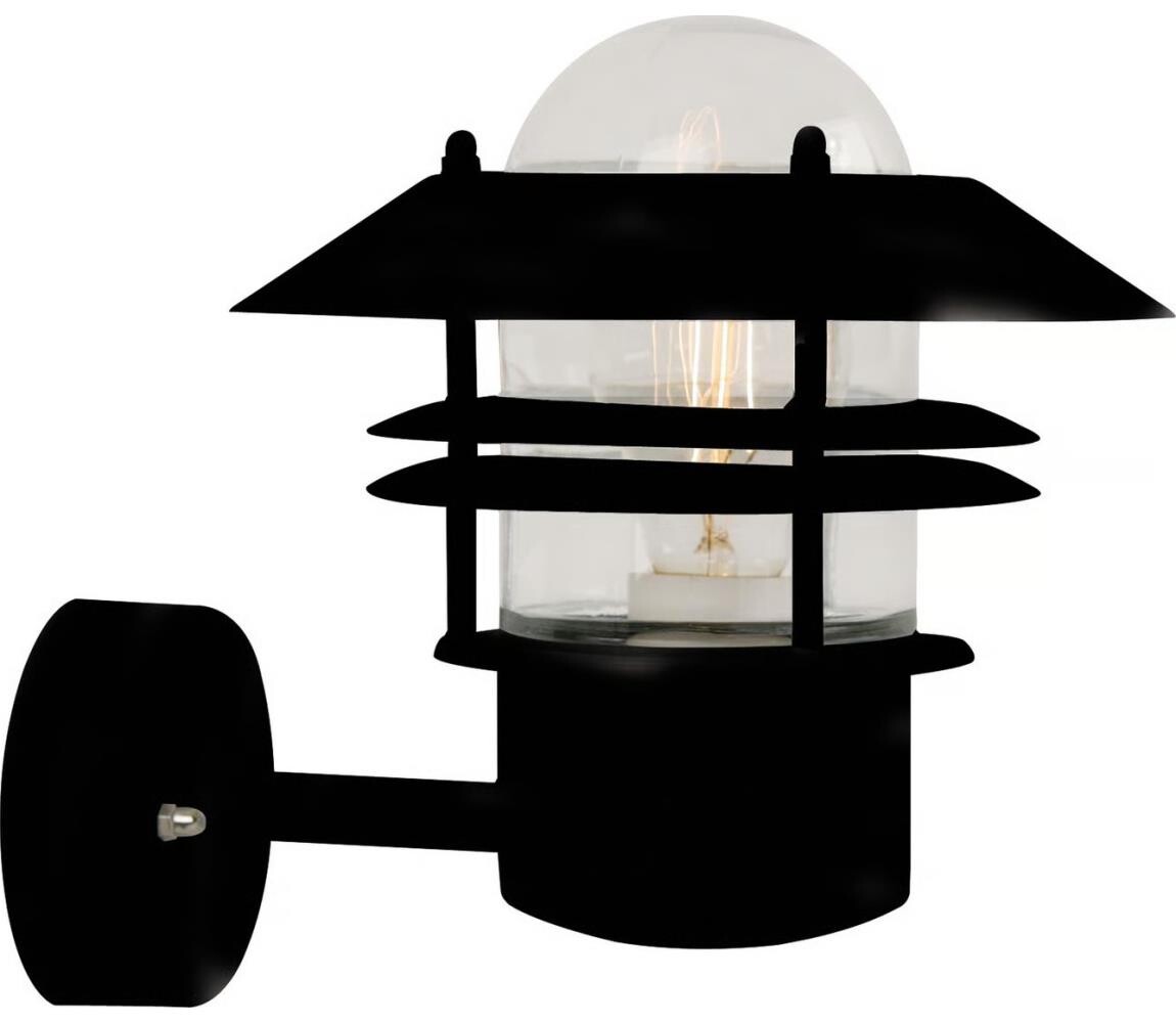 Nordlux Nordlux - Venkovní nástěnné svítidlo BLOKHUS 1xE27/60W/230V IP54 černá