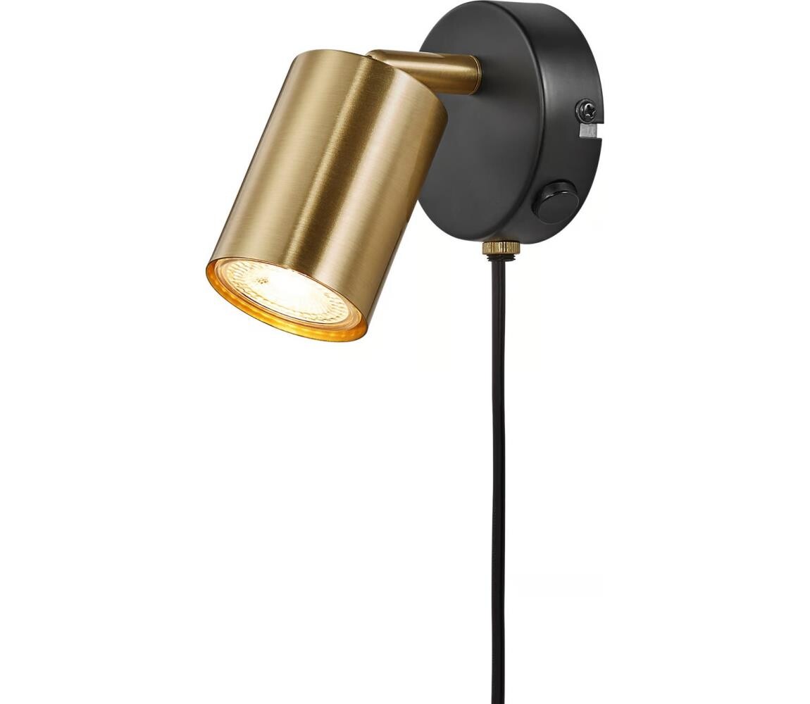 Nordlux Nordlux - Nástěnné bodové svítidlo EXPLORE 1xGU10/7W/230V mosaz