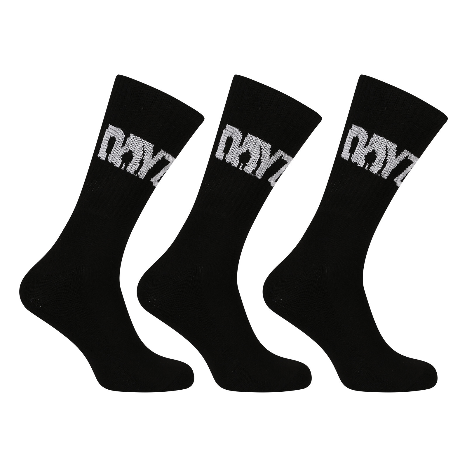 3PACK ponožky DAYZ vysoké černé SURVIVOR (BI245) L