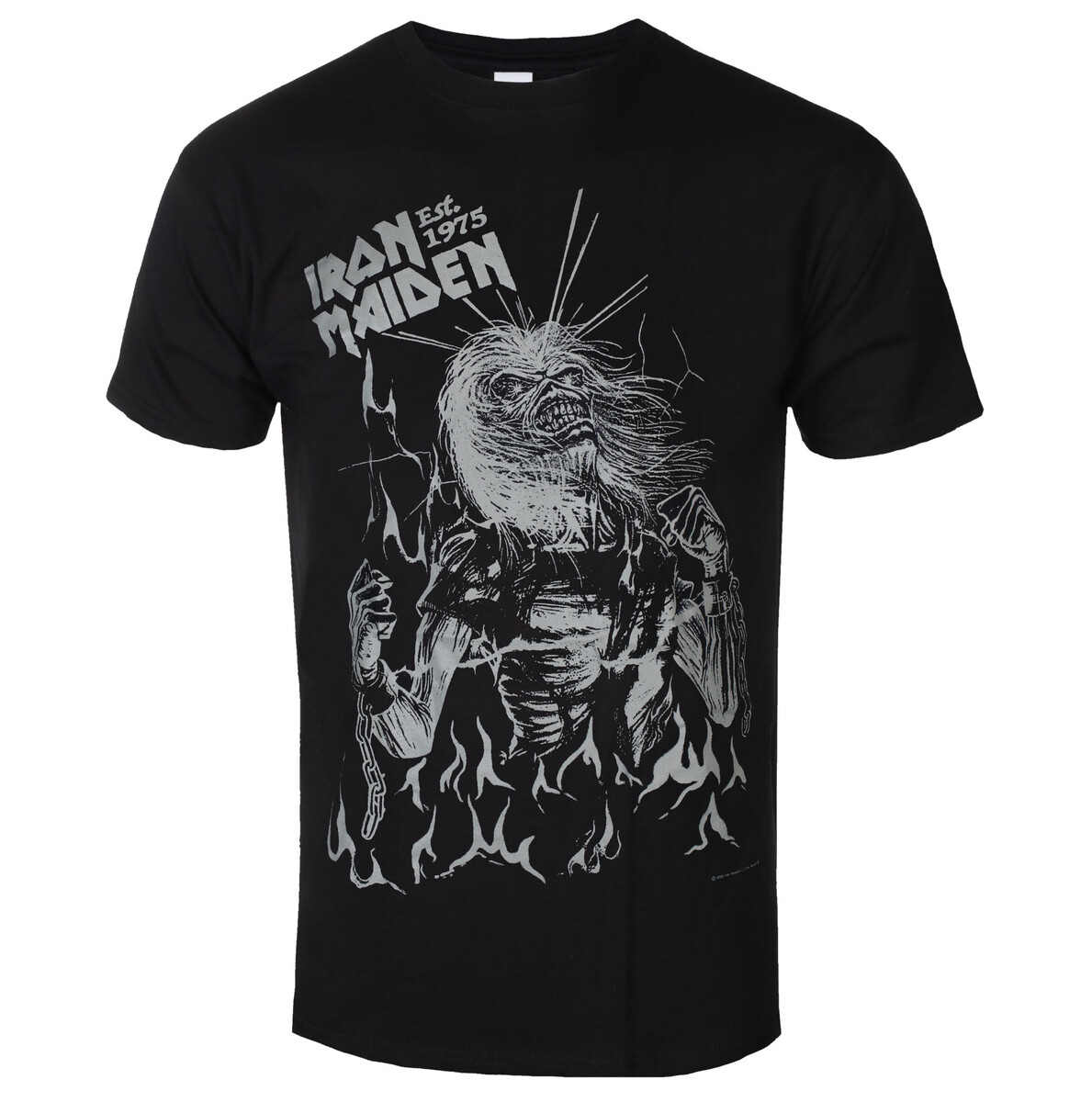 Tričko metal pánské Iron Maiden - Est. 1975 Life After Death Flames - ROCK OFF - IMTEE202MB S