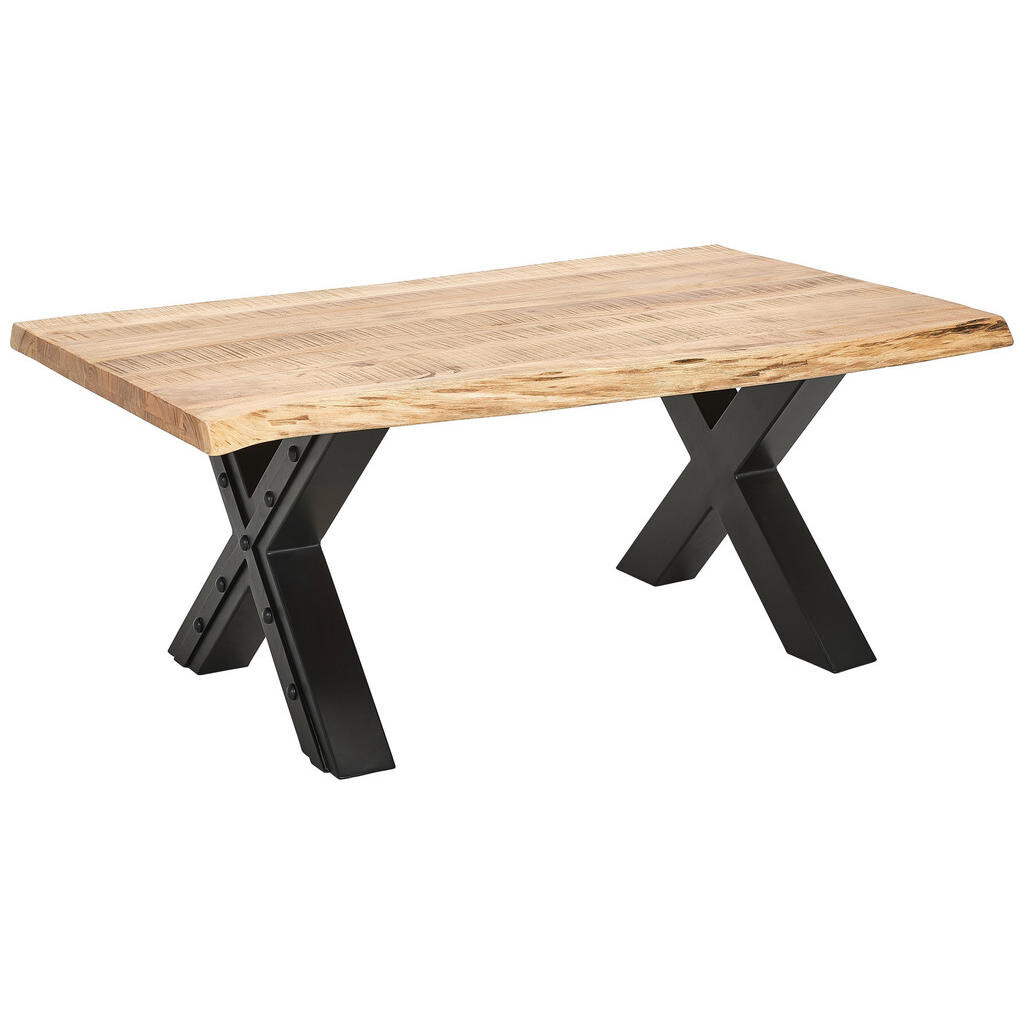 Ambia Home KONFERENČNÍ STOLEK, přírodní barvy, černá, dřevo, kov, 115/70/45 cm