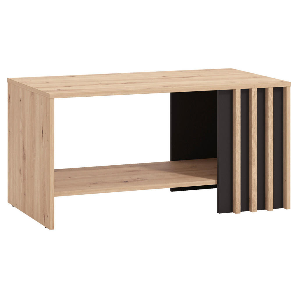 Hom`in KONFERENČNÍ STOLEK, černá, dub artisan, kompozitní dřevo, 90/49,5/45 cm