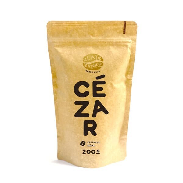 Káva Zlaté Zrnko - Cézar (Směs 75% arabika a 25% robusta) - 