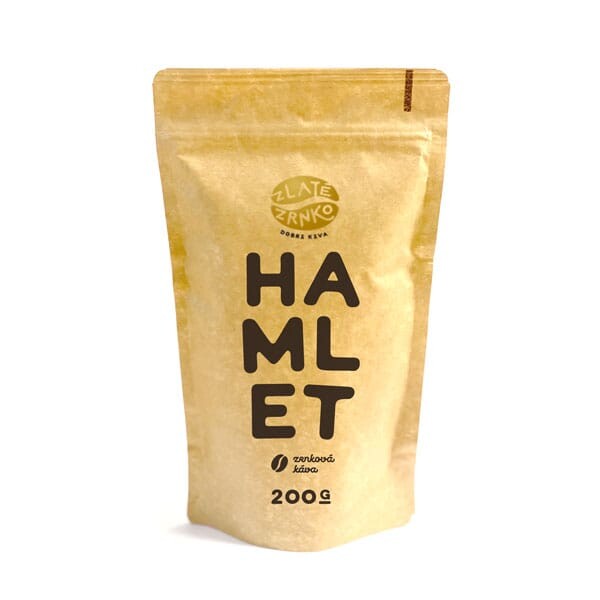 Káva Zlaté Zrnko - Hamlet (Směs arabika 50% a robusta 50%) - 