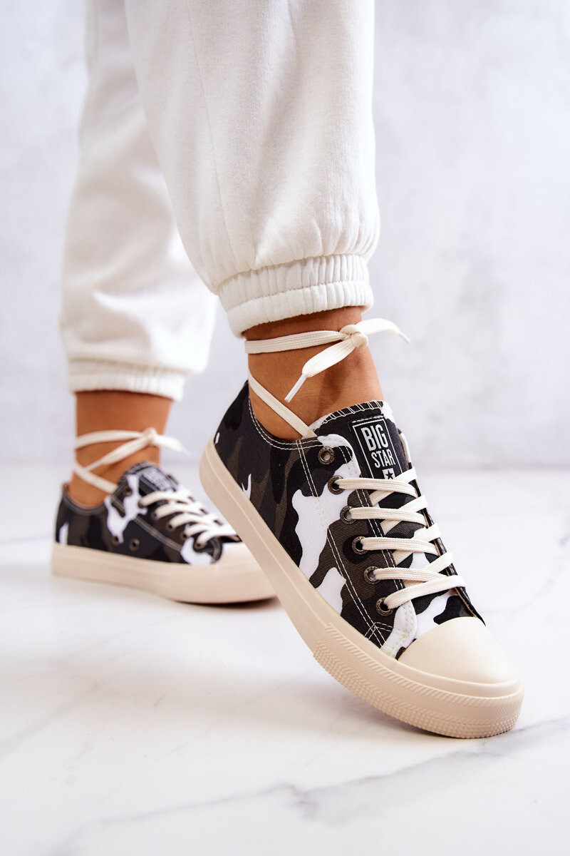 BIG STAR SHOES Dámské Materiál Sneakers Camo BIG STAR