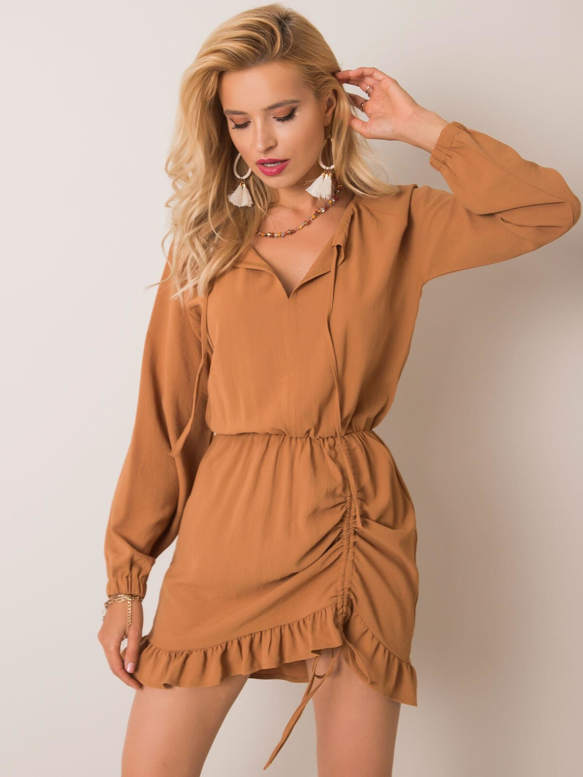 Dress-111-SK-06071.09-light brown