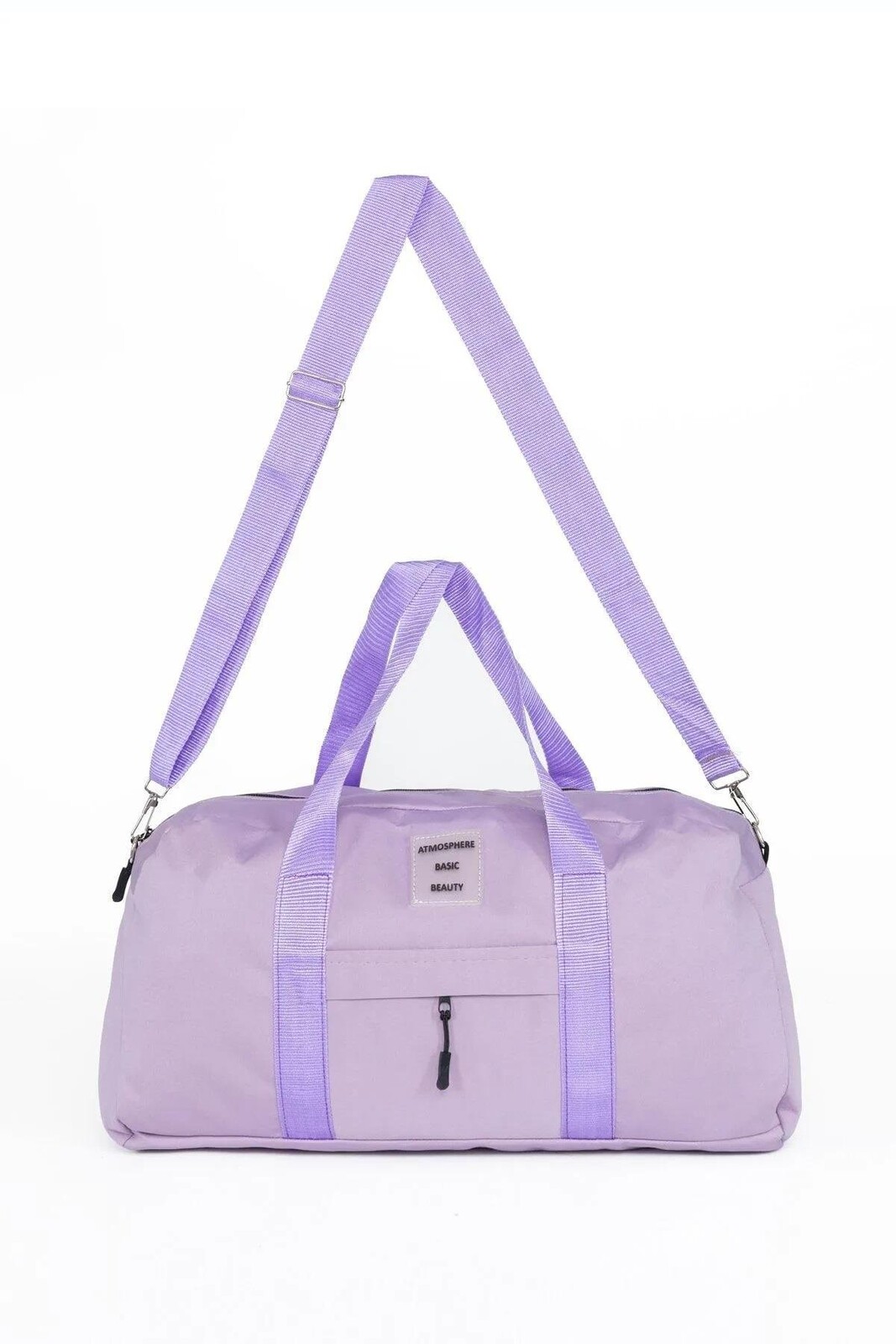 59458 Dewberry Unisex Front Pocket Long Strap Sports Bag-LILAC