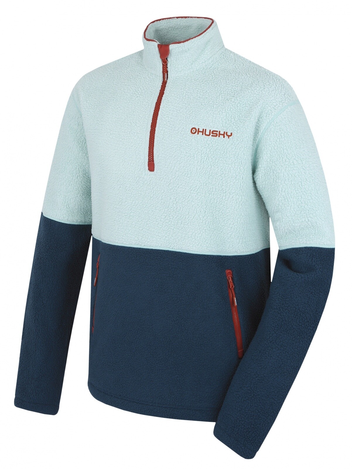 Husky Addy M M, mint/blue Pánský fleecová mikina