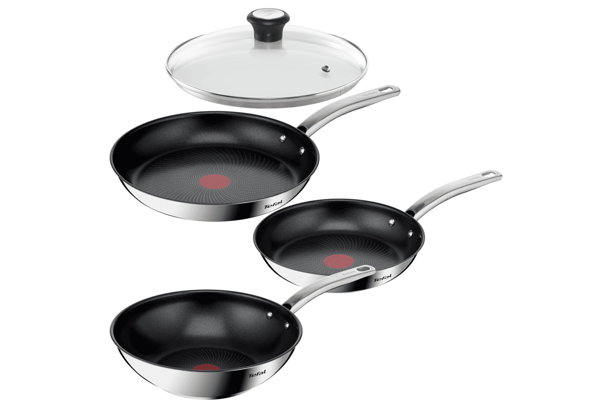 Akční set pánví Tefal Intuition klasická 24, 28 cm, wok 28 cm a poklice 28 cm