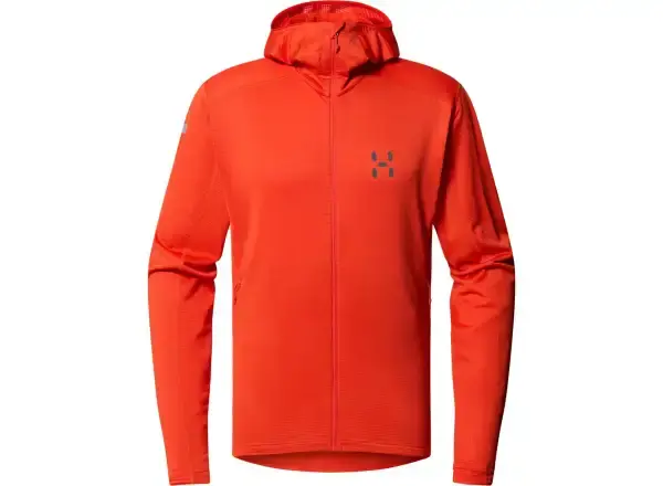 Haglöfs L.I.M Mid Multi Hood pánská mikina s kapucí červená vel. L
