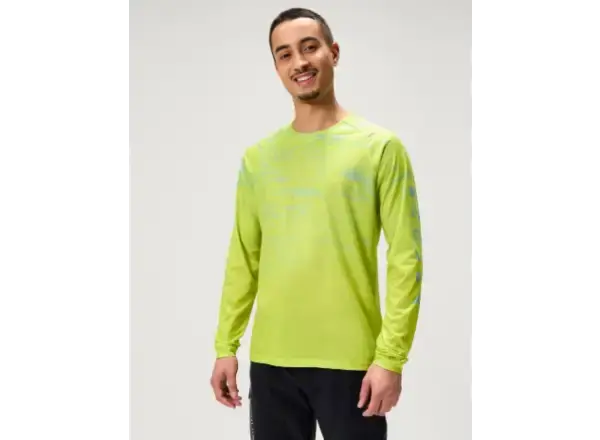 Endura LTD Marble Printed pánský dres dlouhý rukáv Lime Green vel. L
