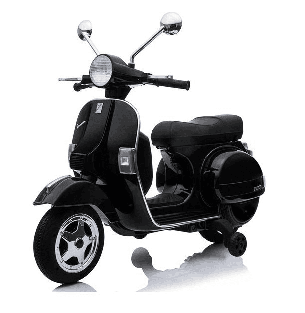 mamido Dětský elektrický skútr Vespa černá