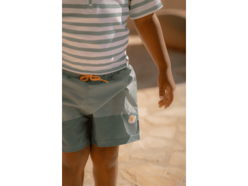 LITTLE DUTCH plavky SEASHELLS SURF BLUE Velikost: 62/68