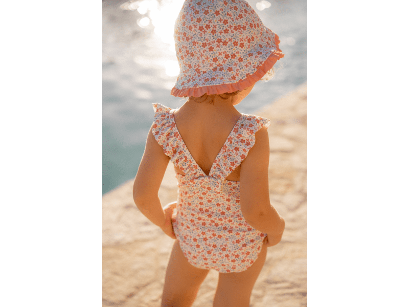 LITTLE DUTCH plavky SUNNY FLOWERS Velikost: 3 měsíce / 61 cm