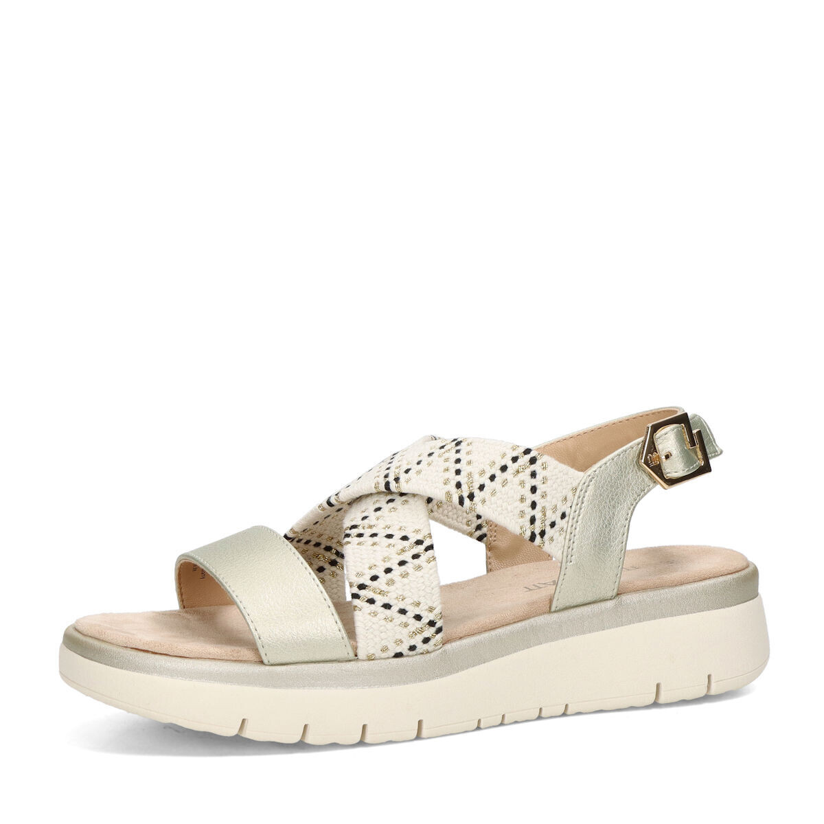 BAGATT dámské stylové sandály - bielo zlaté - 36