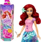 Mattel Barbie Disney princezna Spin & Reveal Módní panenka Ariel a doplňky s 11 překvapeními